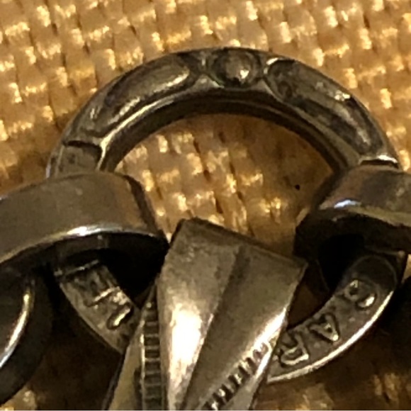 Vintage Pocket Watch Chain Fob enameled silver - Picture 6 of 15